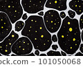 Creative ebru art background with black and yellow pattern 101050068