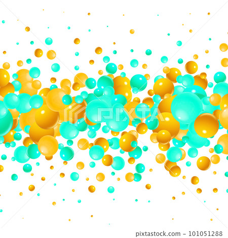 Colorful balls background. Vector background made with gradient meshes. Background design for banner, poster, flyer, card, postcard, cover, brochure. eps 10 101051288