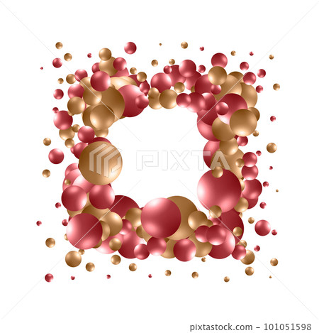 Abstract 3d background with balls of color. Vector design element. eps 10 101051598
