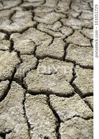 Dry cracked earth in the dry season 101051729