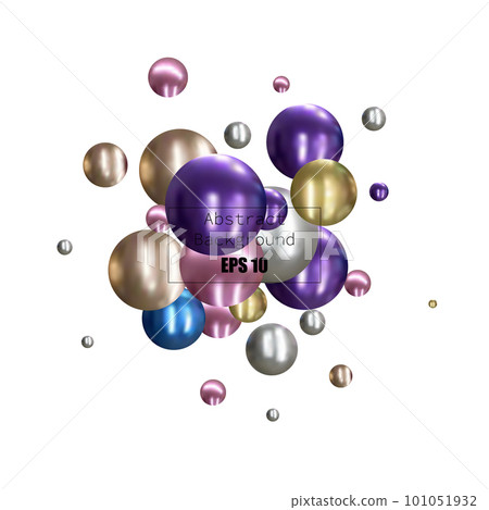 Vector illustration for your design. Luxurious beautiful background with yellow spheres. Natural pearls with highlights. eps 10 Vector illustration for your design. Luxurious beautiful background with yellow spheres. Natural pearls with highlights. eps 10 101051932