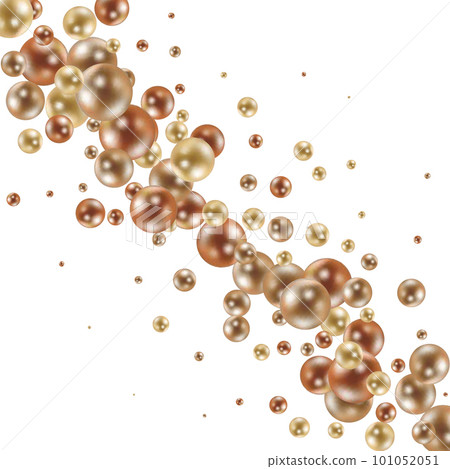 Group of golden spheres of different diameters. 3D illustration. eps 10 Group of golden spheres of different diameters. 3D illustration. eps 10 101052051