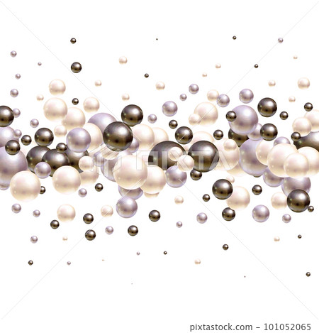 Abstract composition with 3d spheres. Pearls. eps 10 Abstract composition with 3d spheres. Pearls. eps 10 101052065