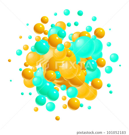 Colored balloons. Abstract vector background. eps 10 101052183