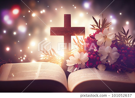 Ascension day concept, Christian Easter Ascension day concept, Christian Easter 101052637