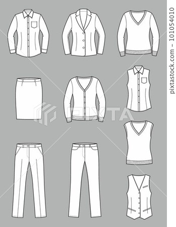 Set of womans business clothes. 101054010
