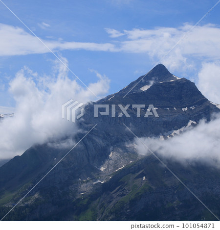 Oldehore in summer. Mountain near Gstaad, Switzerland. 101054871