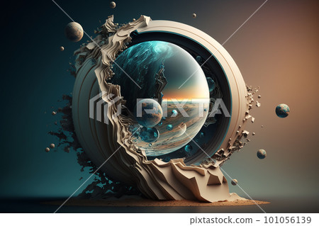 Beautiful space. Time and space. Interdimensional travel. 101056139