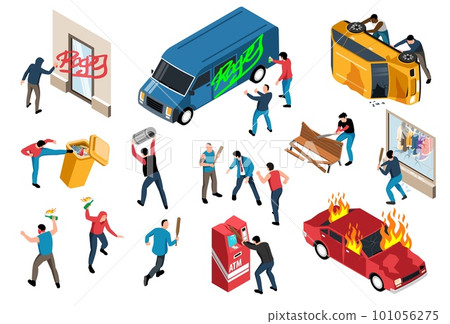 Vandals And Hooligans Isometric Set 101056275