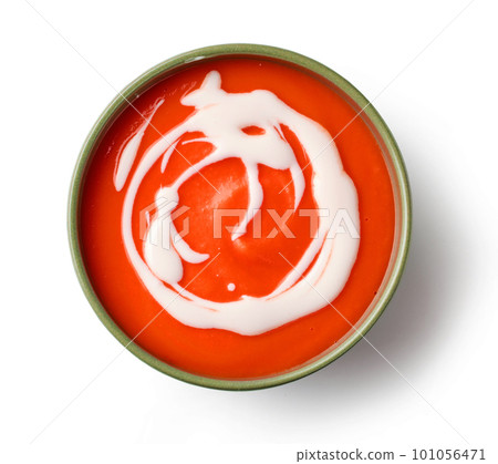 red tomato cream soup 101056471