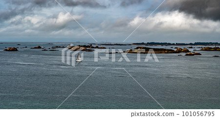 Brehat Island, Ile de Brehat, In The English Channel At The Coast of Brittany In France Brehat Island, Ile de Brehat, In The English Channel At The Coast of Brittany In France 101056795