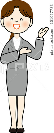 Guiding business woman 6 101057788