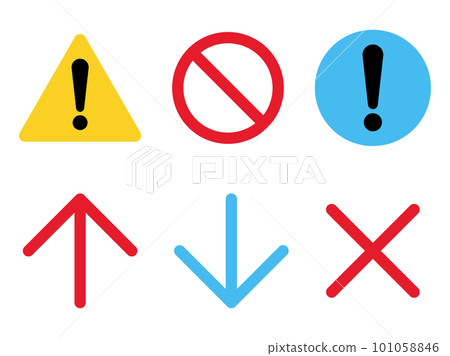 Sign icon set_flat 101058846