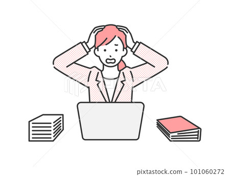 Female business person in trouble 101060272