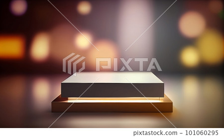 Generative AI, Exquisite and Opulent Luxury Product Stand on Stunning Bokeh Background for Displaying and Highlighting High Value Products with Elegance and Panache Generative AI, Exquisite and Opulent Luxury Product Stand on Stunning Bokeh Background for Displaying and Highlighting High Value Products with Elegance and Panache 101060295