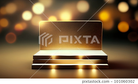 Generative AI, Exquisite and Opulent Luxury Product Stand on Stunning Bokeh Background for Displaying and Highlighting High Value Products with Elegance and Panache Generative AI, Exquisite and Opulent Luxury Product Stand on Stunning Bokeh Background for Displaying and Highlighting High Value Products with Elegance and Panache 101060302