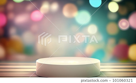 Generative AI, Product Display Stand on Soft Pastel Bokeh Background for Presenting and Showcasing Any Product with Style and Elegance Generative AI, Product Display Stand on Soft Pastel Bokeh Background for Presenting and Showcasing Any Product with Style and Elegance 101060321
