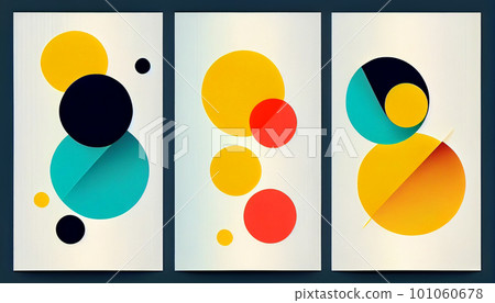 Generative AI, Simplicity in Color: A Bold and Eye-Catching Geometric Composition Generative AI, Simplicity in Color: A Bold and Eye-Catching Geometric Composition 101060678