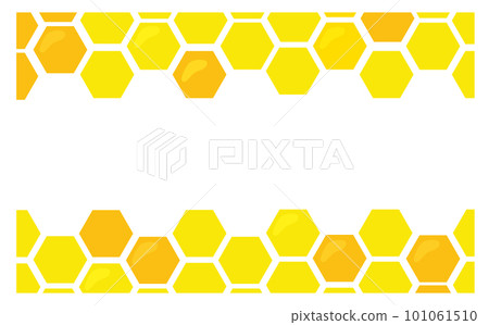 蜂蜜背景素材上下裝飾 101061510