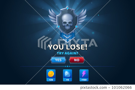 You lose computer game screen 101062066