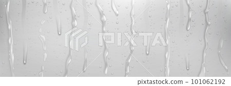 Realistic rain shower water drops down vector Realistic rain shower water drops down vector 101062192