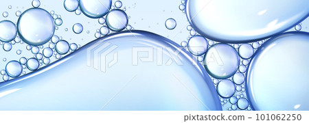 Air bubbles in transparent liquid substance Air bubbles in transparent liquid substance 101062250