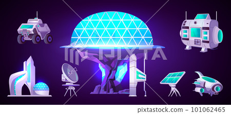 Vector spaceship and station to explore galaxy 101062465