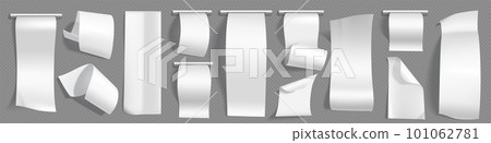 Atm payment receipt paper mockup, transaction bill 101062781