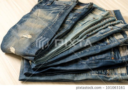 LEVI'S501XX VINTAGE 1944 1955 1966 reprint used - Stock Photo