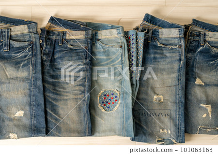 LEVI'S501XX VINTAGE 1944 1955 1966 reprint low... - Stock Photo