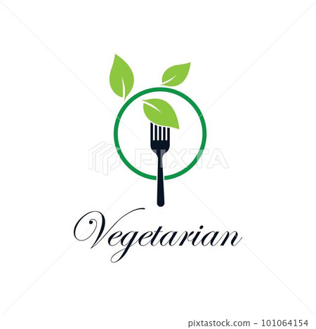 Vegetarian food vector icon 101064154