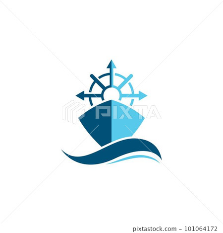 Cruise ship symbol vector icon 101064172
