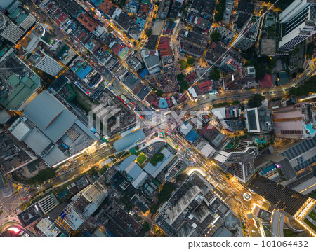 Aerial top down view KL Bukit Bintang 101064432