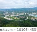 Aerial view Bukit Tabur with background of Karak Highway 101064433
