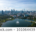 Aerial view natural Titiwangsa Lake 101064439