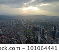 Aerial view morning sunrise at KL 101064441