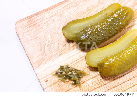 Pickled gherkins (cucumber) Pickled gherkins (cucumber) 101064977