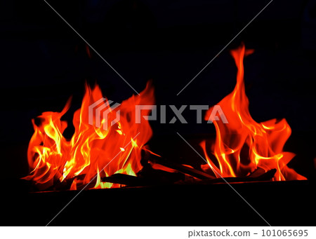 Flames of burning 101065695