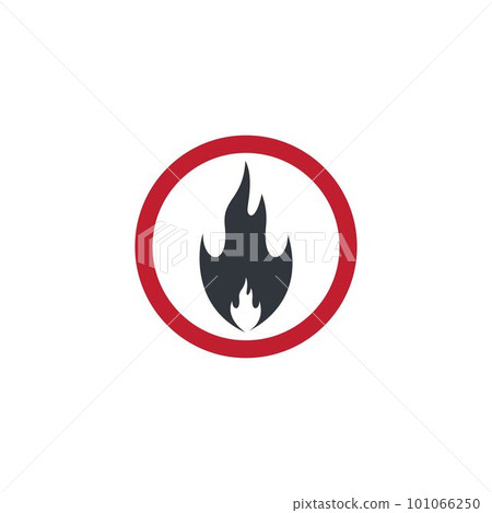 Fire symbol vector icon illustration Fire symbol vector icon illustration 101066250
