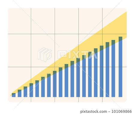 Vector illustration of savings chart Vector illustration of savings chart 101069866