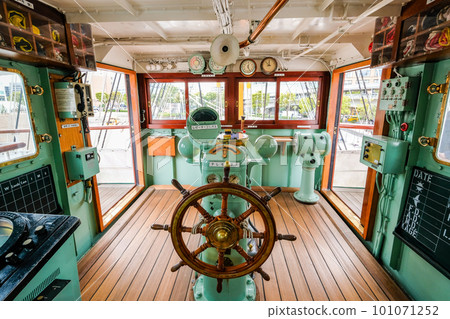 Inside the sailing ship Nippon Maru anchored at Minato Mirai, Yokohama City, Kanagawa Prefecture 101071252
