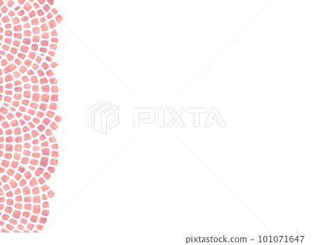 Cherry-colored circular tile frame, background 101071647