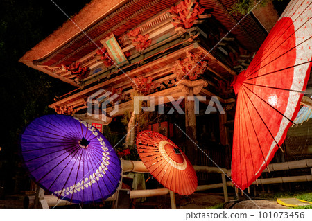 Night view of Aoi Aso Shrine 101073456