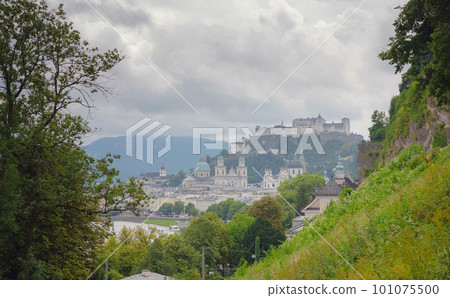 Historic city of Salzburg in summer, Austria 101075500