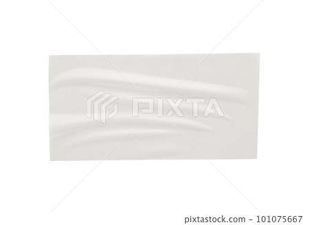 Paper sticker label isolated on white background Paper sticker label isolated on white background 101075667