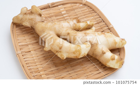 漏勺上的鮮薑 101075754