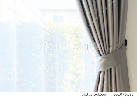 Curtain window interior decoration in living room 101076185