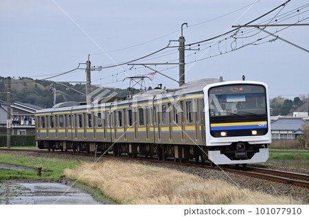 Narita Line Shimousa Kanzaki - Oto JR East 209 series 3100 series C427 formation (Makuhari) 101077910