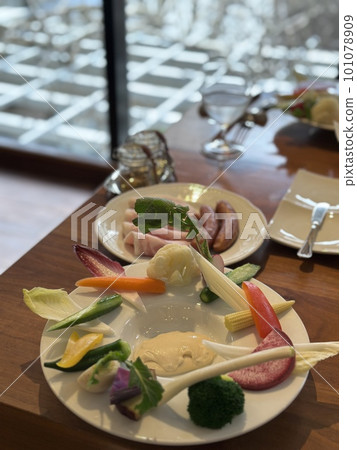 Vegetable stick (image of breakfast) angle b Vegetable stick (image of breakfast) angle b 101078909