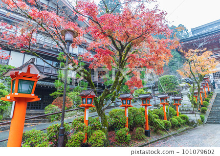 Kyoto Autumn Kurama-dera Temple Scenery 101079602